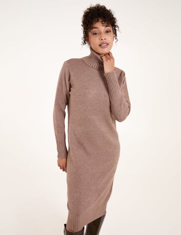 Roll Neck Jumper Dress