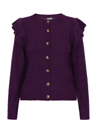 Dreimaster Cardigan women purple