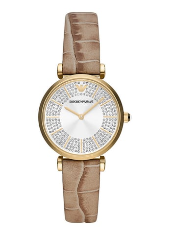 Emporio Armani Gianni T-bar Women's Brown Watch AR11518
