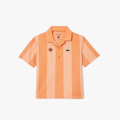 Boy's Lacoste Juniors Roland-Garros Edition Polo Shirt in Orange