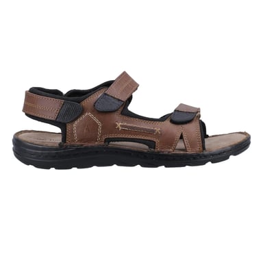 Hush Puppies Mens Alistair Leather Sandals (Tan)