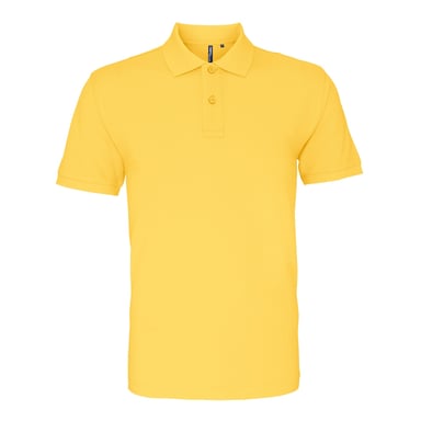Asquith & Fox Mens Plain Short Sleeve Polo Shirt (Mustard)