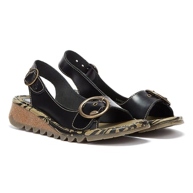 Fly London Tram723fly Womens Black Sandals