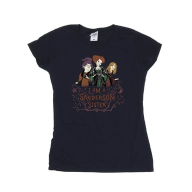 Disney Womens/Ladies Hocus Pocus Sanderson Sister Cotton T-Shirt (Navy Blue)
