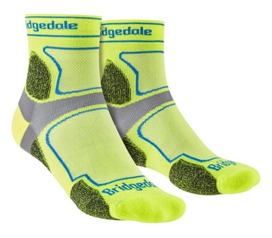 Bridgedale - Calcetines para hombre Trail Running Ultralight T2 Coolmax Sport 3/4 Crew - Amarillo