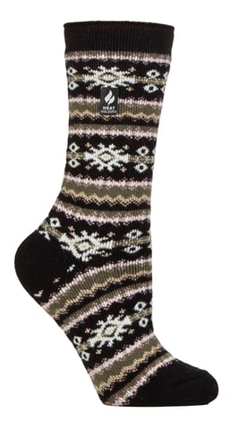 Calcetines Nórdicos Mujer | Calcetines térmicos de invierno para mujer - Negro/Azul