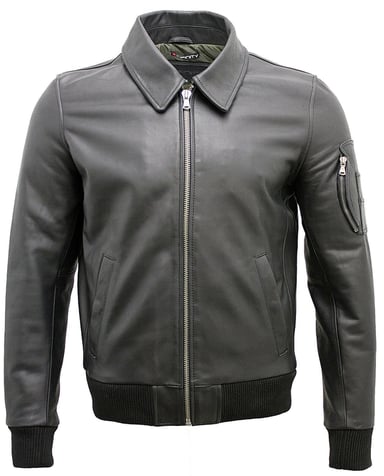 Chaqueta bomber de la Fuerza Aérea de EE. UU. A2 de cuero de vaca