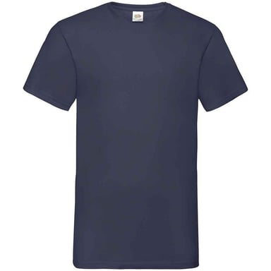 Fruit of the Loom Mens Value V Neck T-Shirt (Deep Navy)
