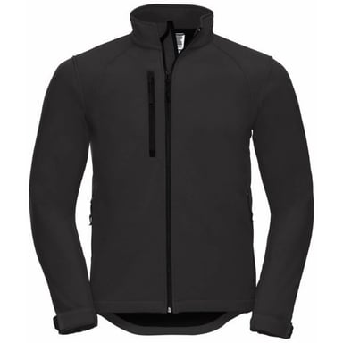 Russell Mens Water Resistant & Windproof Softshell Jacket (Black)