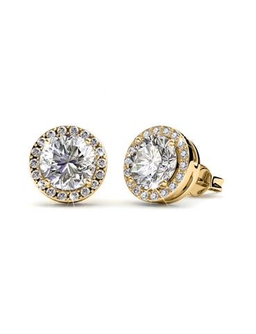 Pendientes Sophia - Oro y Cristal