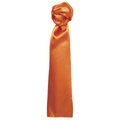 Premier Scarf - Ladies/Womens Plain Business Scarf (Orange)