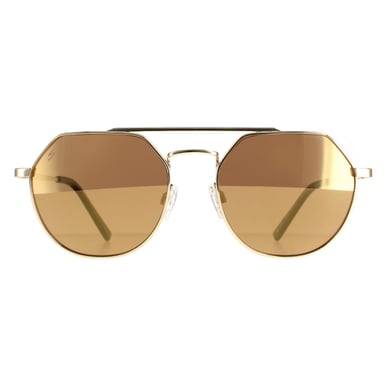 Serengeti Aviator unisex Shiny Light Gold Saturn -studs oro polarizado Shelby