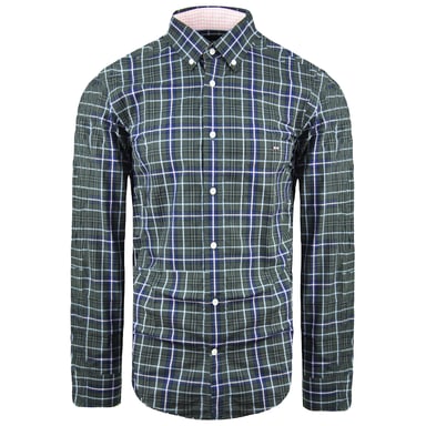 Camisa Oxford gris regular para hombre de Eden Park Paris