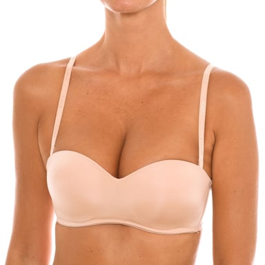 Sujetador push-up bandeau sin aros para mujer 007HF. Realce, soporte y un toque de elegancia.