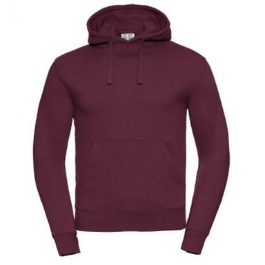 Russell Mens Authentic Hooded Sweatshirt / Hoodie (Burgundy)