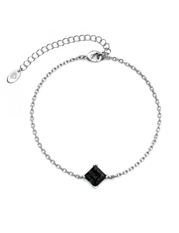 Pulsera Calle - Plata y Negro