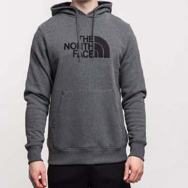 The North Face Hombre Drew Peak Bordado Overhead Sudadera Con Capucha Gris