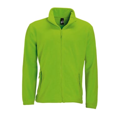 SOLS Mens North Full Zip Outdoor Fleece Jacket (Lime)