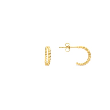 Pendientes Luxenter Bidul,acabados en oro amarillo de 18 quilates