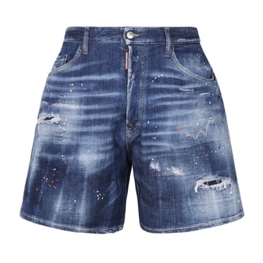 Dsquared2 Boxer Fit pantalones cortos vaqueros azules