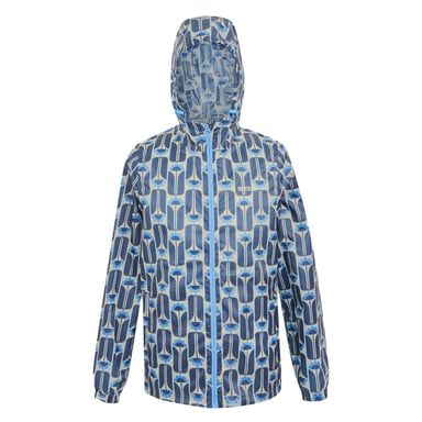 Regatta Womens/Ladies Orla Kiely Tall Flowers Packaway Waterproof Jacket (Navy)