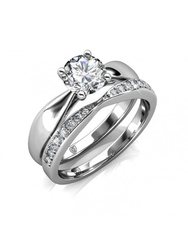 Anillo Prestige - Plata y Cristal