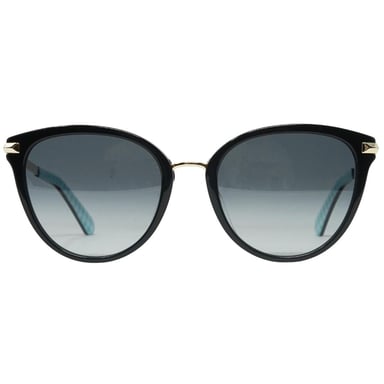 Kate Spade gafas de sol negras con lentes sombreados en gris