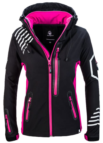 Rock Creek Jacke Schwarz meliert