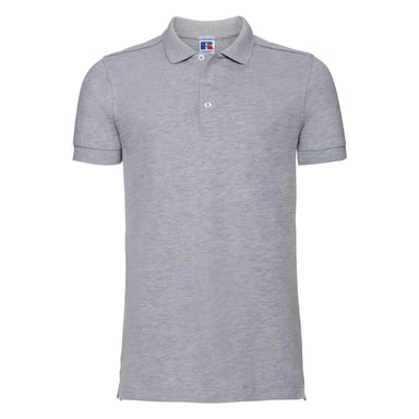 Russell Mens Stretch Short Sleeve Polo Shirt (Light Oxford)
