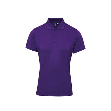 Premier Womens/Ladies Coolchecker Plus Piqu Polo With CoolPlus (Purple)