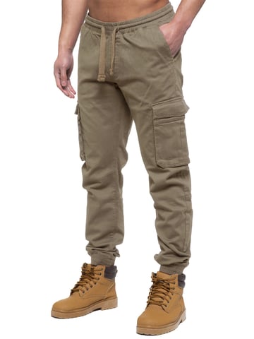 Enzo | Vaqueros Cargo Jogger para Hombre - Beige