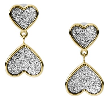 Fossil Jewellery 'Sutton' Women's Stainless Steel Stud Earrings - Gold JF03939710