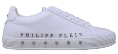 Philipp Plein MSC1333 0191 Zapatillas blancas "La primera vez en mi vida"