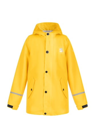 Schmuddelwedda rain jacket have young yellow