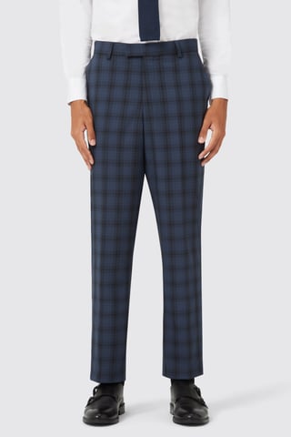 Thurles Navy Check Trouser TT x AM