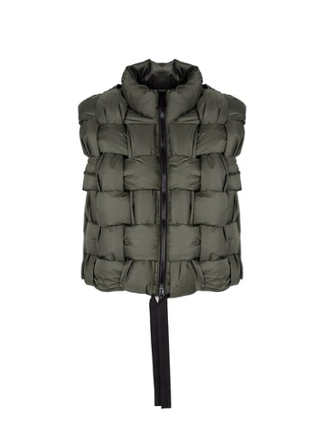La Haine Inside Us Vest Down Vest Unisex Woman's Grey