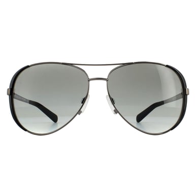 Gafas de sol Michael Kors Aviator Womens Gunmetal Black Gray Digient