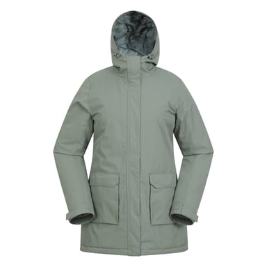 Mountain Warehouse Womens/Ladies Ranger Water Resistant Padded Parka (Khaki Green)