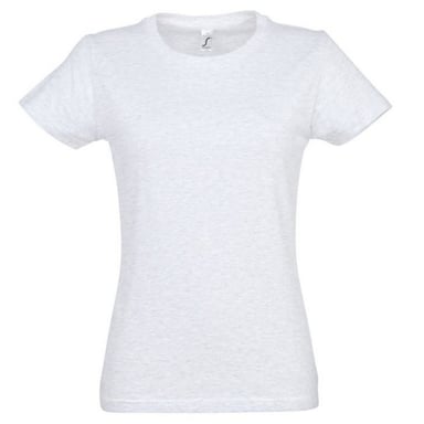 SOLS Womens/Ladies Imperial Heavy Short Sleeve T-Shirt (Ash)