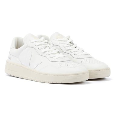 Veja V-90 Zapatillas de Cuero para Hombre Blancas
