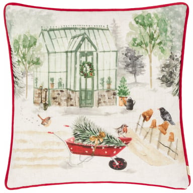 Evans Lichfield Winter Garden Printed Cushion Cover
