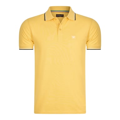Cappuccino Italia Polo SS Polo Applique Pique Amarillo