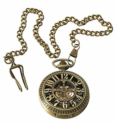Reloj de bolsillo automático mecánico Peaky Blinders vintage de doble tapa