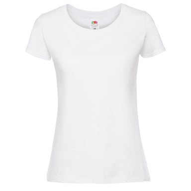 Fruit Of The Loom Womens/Ladies Ringspun Premium T-Shirt (Snow)