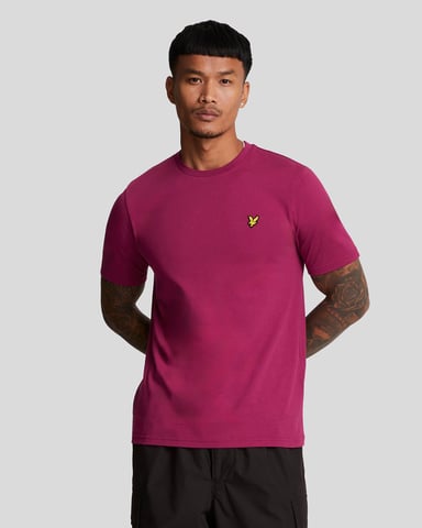 Lyle & Scott Plain T-Shirt Burgundy