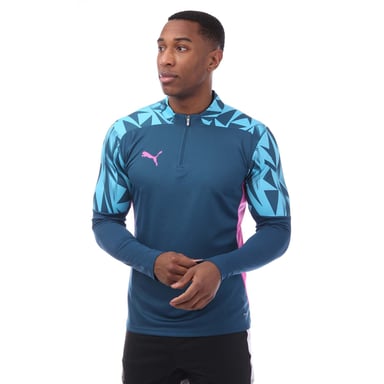 Men's Puma IndividualFINAL 1/4 Zip Top in Blue