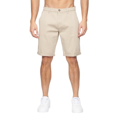 Crosshatch Mens Sinwood Chino Shorts (Beige)