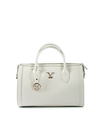 V Italia Bolsa de Mano para Mujer V014 SAFFIANO-G CREMA
