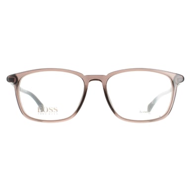 Hugo Boss rectangular hombre gris transparente jefe 1133