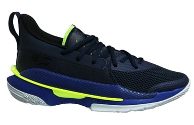 Under Armour Stephen Curry 7 Blue Lace Up Jóvenes que corren entrenadores 3022113 405